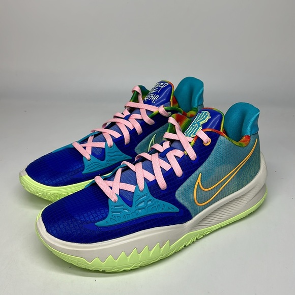 USED Men’s Nike Kyrie Low 4 'Keep Sue Fresh' Blue Sneaker CW3985-401 RARE No Box - Picture 4 of 7